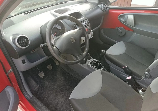 Peugeot 107 cena 8200 przebieg: 142000, rok produkcji 2009 z Kraków małe 92